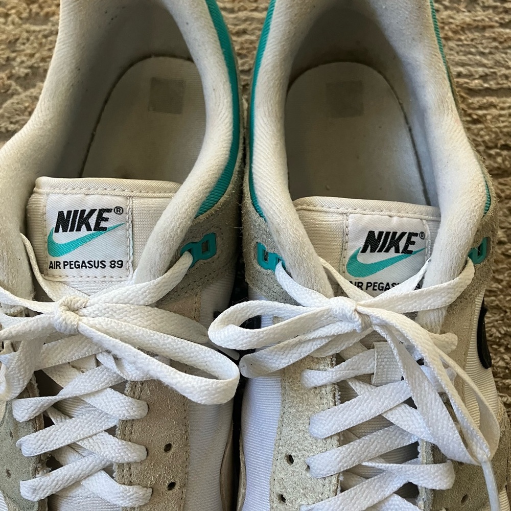 Nike Air Pegasus 89 White Sneakers - Picture 5 of 10